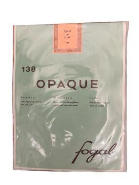 Barneys New York Fogal Opaque Pantyhose - Plum M